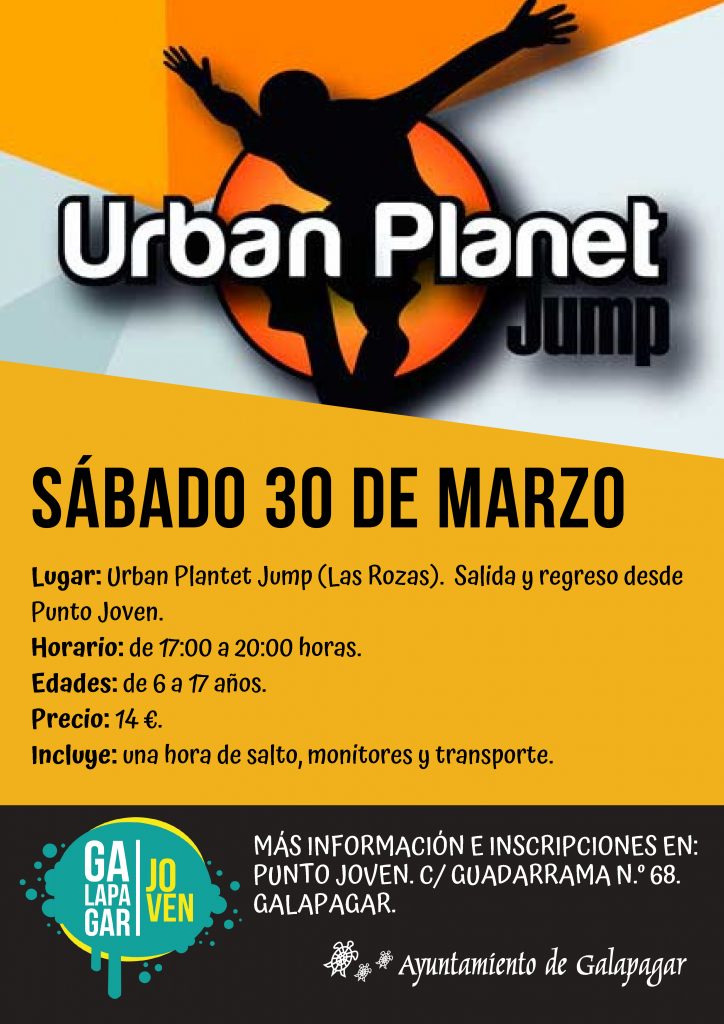 Arrugas plataforma Reparador Urban Planet Jump - Sitio web Ayuntamiento de Galapagar