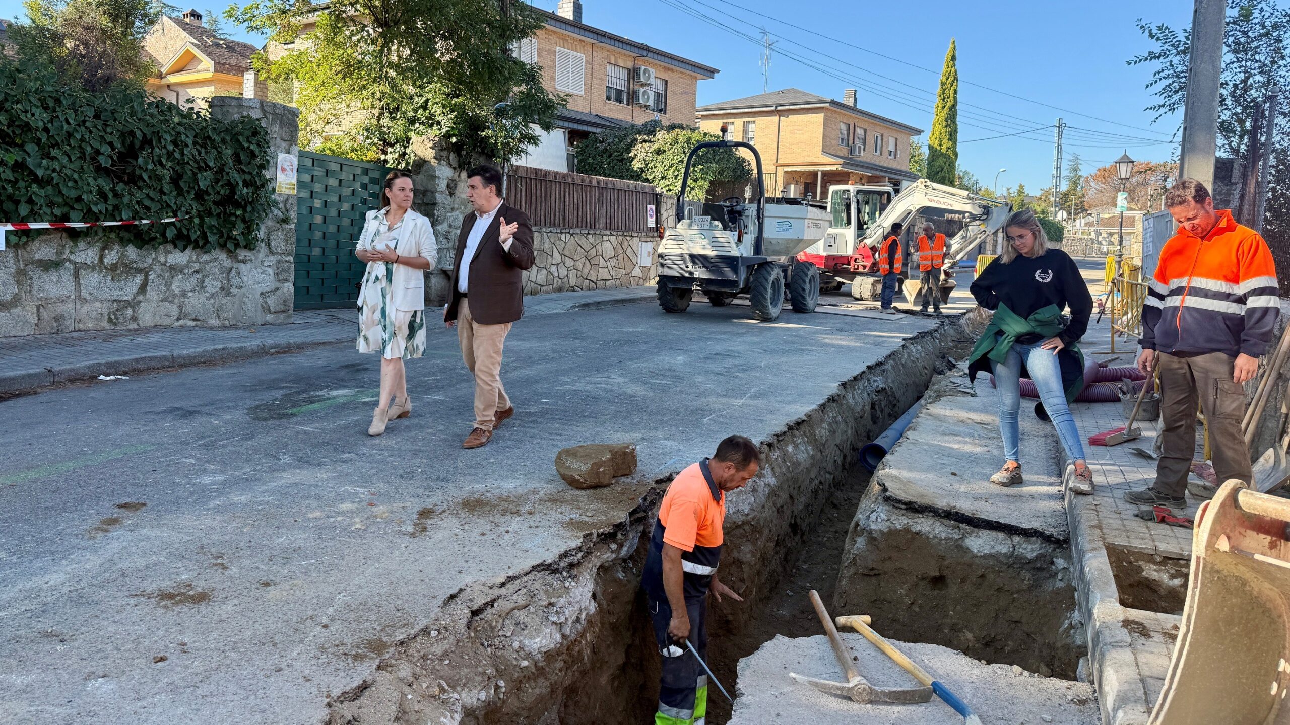 Galapagar renueva la red de agua en las calles Ramona y Palomera con más de 600.000 euros de inversión